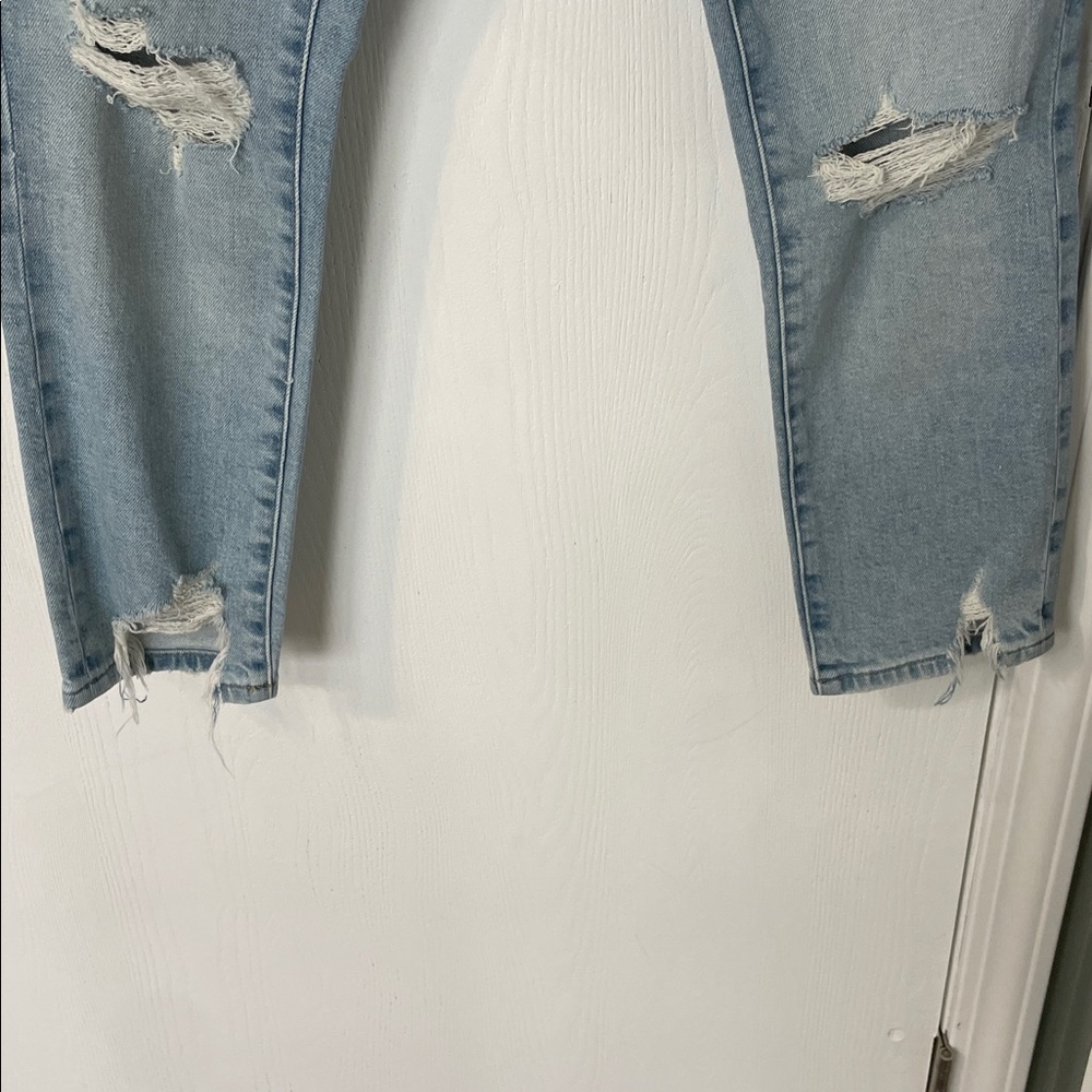 NWT Frame Le Garçon Crop Mid-Rise Straight Fit Denim Light Wash Jeans Size 26 - Picture 7 of 12